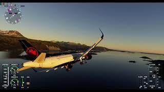 Microsoft Flight Simulator 2020 Airbus 320 landing PADQ Kodiak Alaska short runway