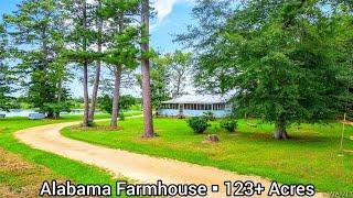 Alabama Farmhouse For Sale | 123+ Acres | Alabama Land For Sale | Alabama Country Farms