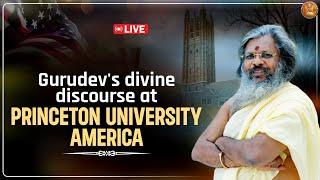 Gurudev's divine discourse at Princeton University, America. Vasant Vijay Ji Maharaj