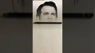 Realistic Portrait Drawing️: Henry Cavill Aka 'Superman' Aka 'Witcher' ‍️#shorts #viralshorts