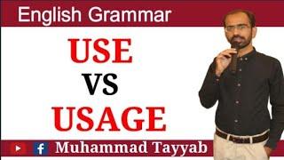 Use Vs Usage | Often Confused Words in English | Word Classes | Linguistics | Muhmmad Tayyab