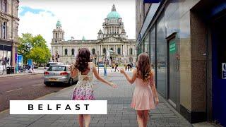 Northern Ireland Belfast City Centre Walking Tour 4k