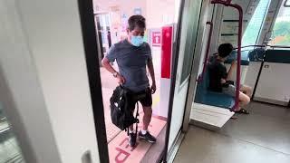 (Testing LRT Train+Slight Delay) Singapore LRT & MRT train ride from Thanggam to Khatib