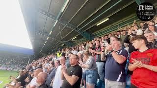 CROWD CAM- QUEENS PARK RANGERS 1-1 MILLWALL- TEAMS COME OUT AT LOFTUS ROAD #millwall #qpr #efl