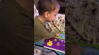 learning letters with Mr Alper (2.5 years old)