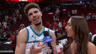 LaMelo Ball hilarious postgame interview wishing LaVar Ball Happy Birthday 