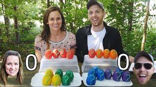 Question Challenge DCTC Amy Jo and Brandon Question and Answer Game with Play Doh Eggs