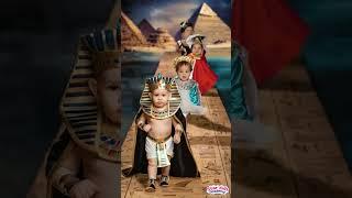 Baby fashion showfashion kids️kings of egypt outfit for kid, Egyptian pharaohs  #aibaby