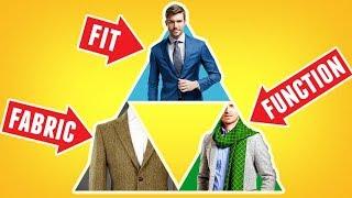 Intro To Style Pyramid (Fit, Function, Fabric) Wardrobe Basics For Men