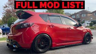 Mazdaspeed 3 FULL MOD LIST! 2022