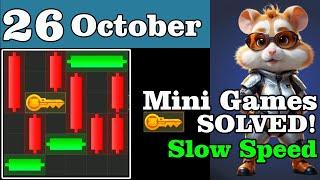 25 October  Puzzle Trick: P2E Hamster Kombat key MiniGame 100% Solved