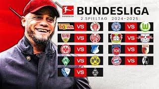 2nd matchday - BUNDESLIGA KICKTIPP 2024/2025