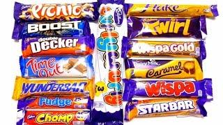 Chocolate Bars Collection - Double Decker, Wunderbar, Fudge, Wispa Twirl, Flake