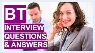 BT Interview QUESTIONS & ANSWERS! (How To PASS a British Telecom JOB Interview)