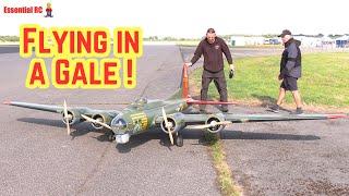 PRE-SHOW TEST FLIGHT ! GIANT B-17 Flying Fortress Bomber