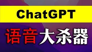 ChatGPT大杀器，GPT语音助手，GPT4.0国内开通指南