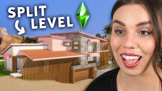 I tried to build a split level home in The Sims 4 🩷