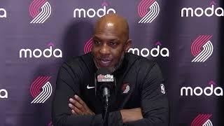 Chauncey Billups Postgame Interview | Portland Trail Blazers 98, Los Angeles Lakers 107