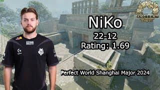 NiKo Demo (22-12) G2 vs HEROIC (ANCIENT) POV | Perfect World Shanghai Major 2024