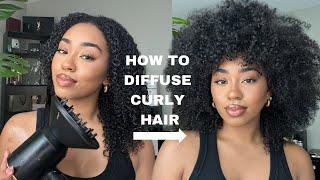 HOW TO DIFFUSE CURLY HAIR