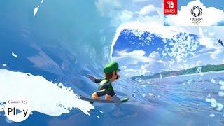 Mario Surf Olimpiadi 2020 Tokyo Nintendo Switch HD Luigi Gameplay