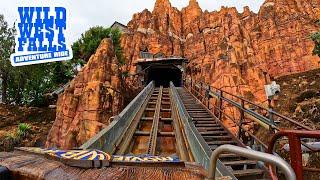 Wild West Falls 4K Front Seat POV - Warner Bros Movie World