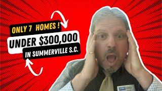 House's in Summerville S.C. under $300,000.00