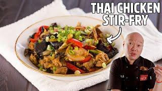 Beautifully Fragrant & Spicy Thai Chicken Stir-fry