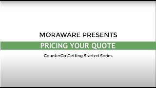 Getting Started 4: Pricing Your Quote