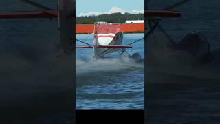 Seaplane departure from Lake Hood Seaplane Base Anchorage Alaska #airport #aviation #2025