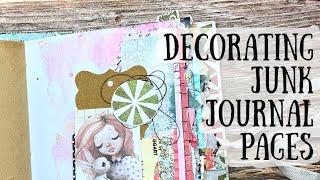 Decorating Junk Journal Pages | Inspiration - Page Embellishments  Shanouki 