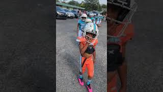 Duval Dolphins #6u walking in to play Atlantic Stingrays #florida #youthfootball #football