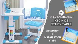 Star And Daisy K80 Multi-Functional Kids Study Table | Assembling | Fixing | Installation Steps