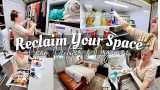 2025 Whole House Declutter + Clean With Me / Cleaning Motivation New Year House Reset