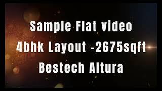 Bestech Altura 4bhk Sample Video || Sector 79 Gurgaon