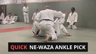 Super quick newaza ankle pick takedown