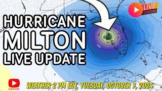 LIVE - HURRICANE MILTON-  2PM EDT Morning Update, Tue, Oct 8, 2024  #hurricanemilton