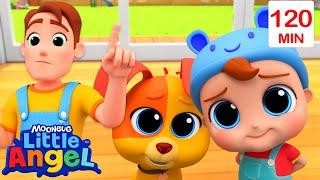 Ooops! Accidents Song!  Bingo and Baby John | Little Angel - Nursery Rhymes and Kids Songs