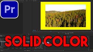 Quickly Create A Solid Color Background // Adobe Premiere Pro CC Tutorial