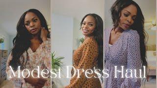 HUGE Modest Dress Haul! SHEIN | Pink Lily | Amazon | FEHRNVI