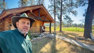 Elvie’s Meadowlark Log Cabin Airbnb, Libby, Montana ￼