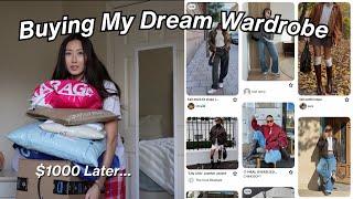 BUYING MY DREAM WARDROBE | Fall Clothes, Online shopping + Try On Haul! ️