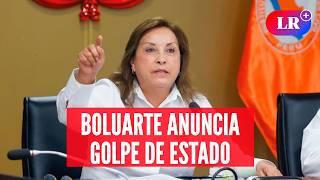 Dina BOLUARTE anuncia GOLPE DE ESTADO y defiende a SANTIVÁÑEZ | #LR