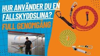 Hur använder du en fallskyddslina? Full genomgång av Emil på Ställningsprodukter