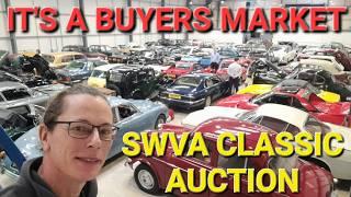 Quality cars selling, but classic prices still falling. SWVA Summer Auction.