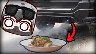 COOKING FOOD with CAR EXHAUST