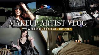 MAKEUP ARTIST VLOG: wedding, kit cleaning + esthetician services 