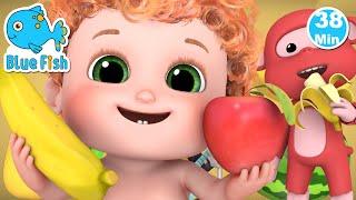 Apples and Bananas Two | kids cartoon | Blue Fish baby songs & Kids Songs - 4K videos 2023