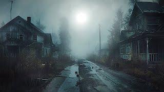 Abandoned Town - Distant Thunder Sounds - 4k Creepy ASMR