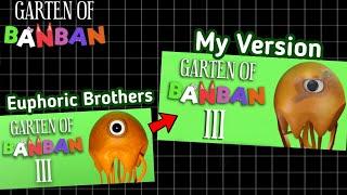 Recreating Garten of Banban Game Headers!